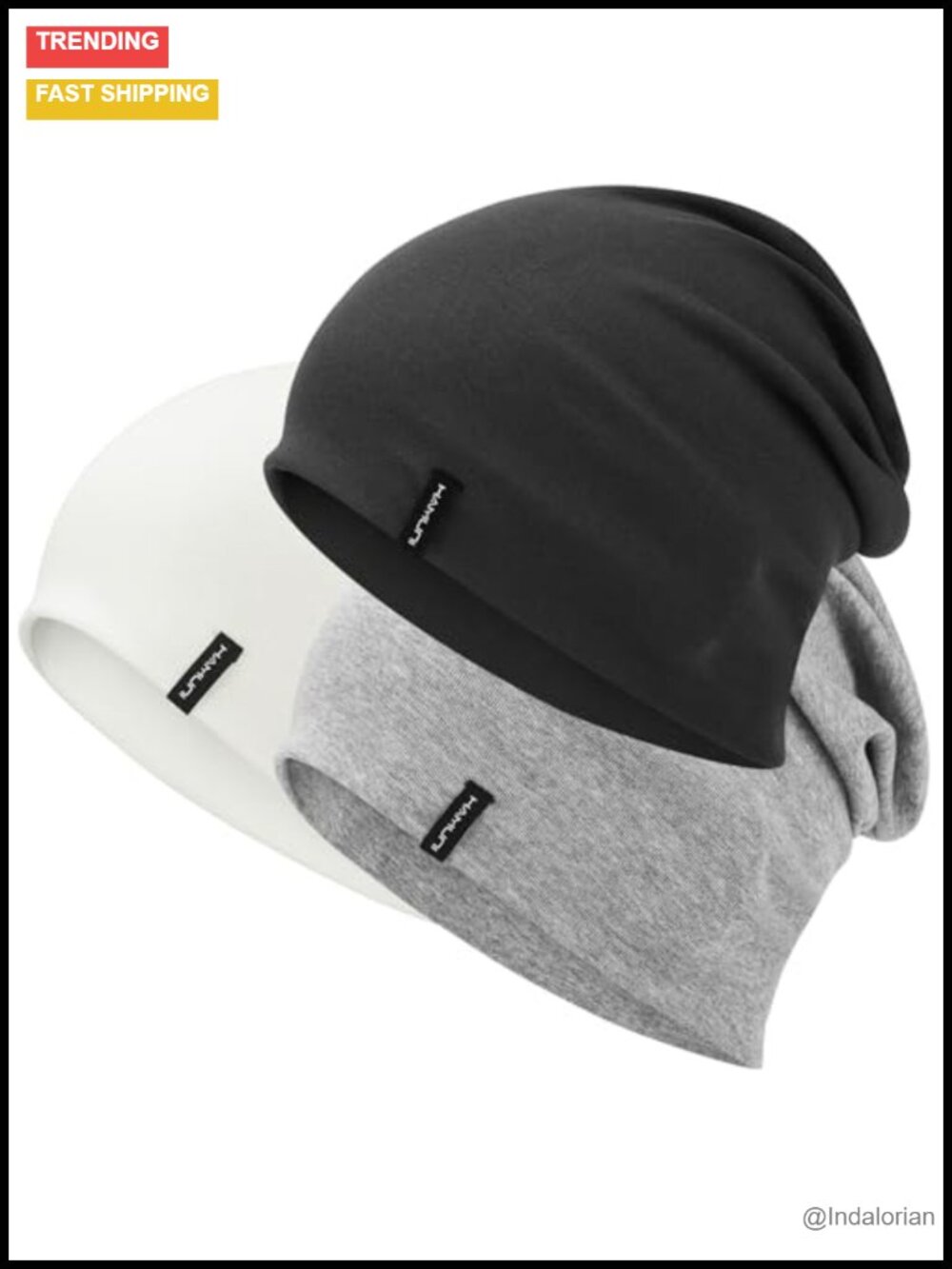 Slouchy Beanie Soft Cotton Double-Layer Warm Chemo Hat Unisex